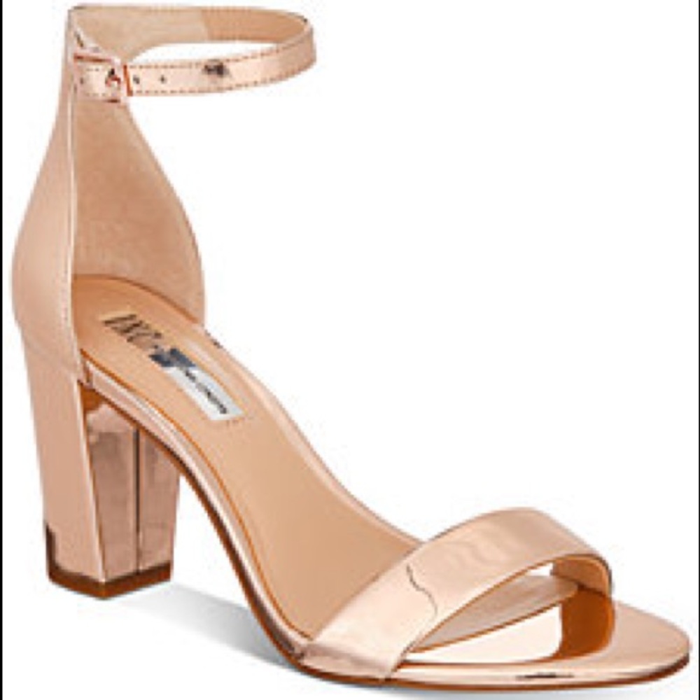 I. N. C. Rose gold metallic heels